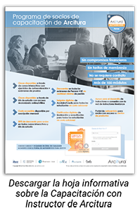 Descargar la joja informative sobre la Capacitacion con Instructor de Arcitura