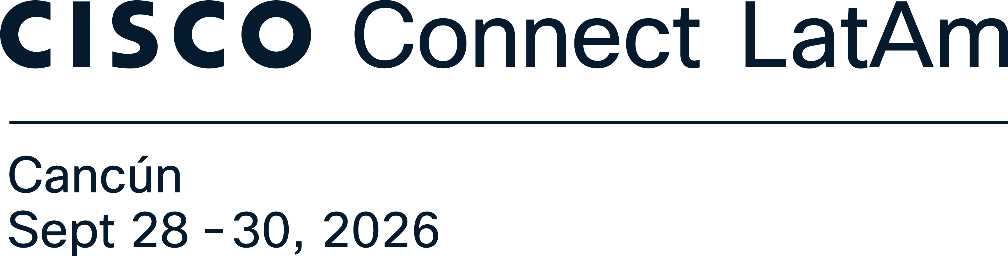 CISCO Connect LatAm Cancún Sept 28 - 30, 2026